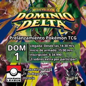 Pre lanzamiento Megaevolución Dominio Delta